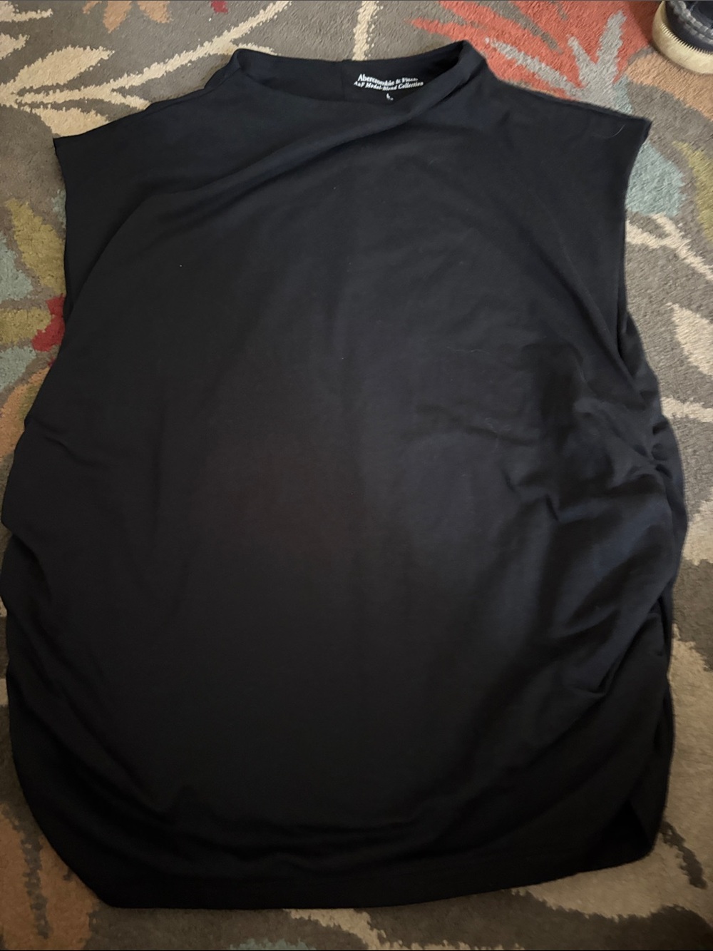 Abercrombie & Fitch Solid Black Sleeveless Tunic - Picture 5 of 6